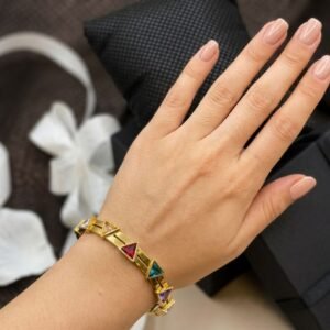 Multicolor Stone Bangle