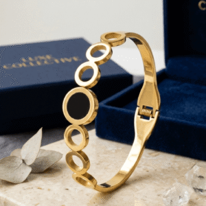 Black Circle Bracelet