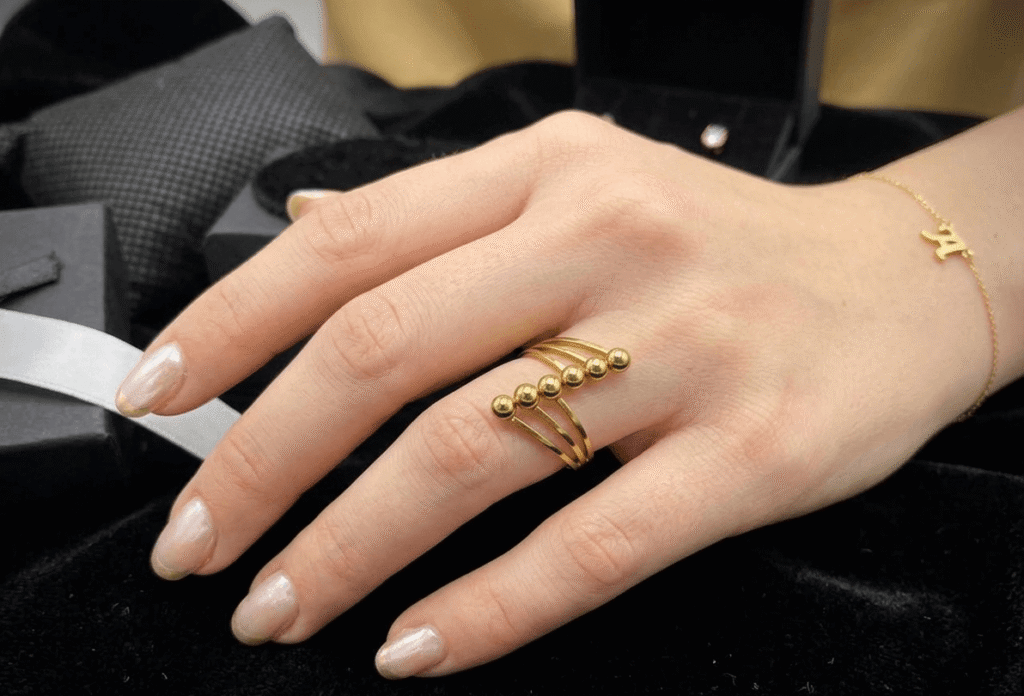 Golden Orbit Ring