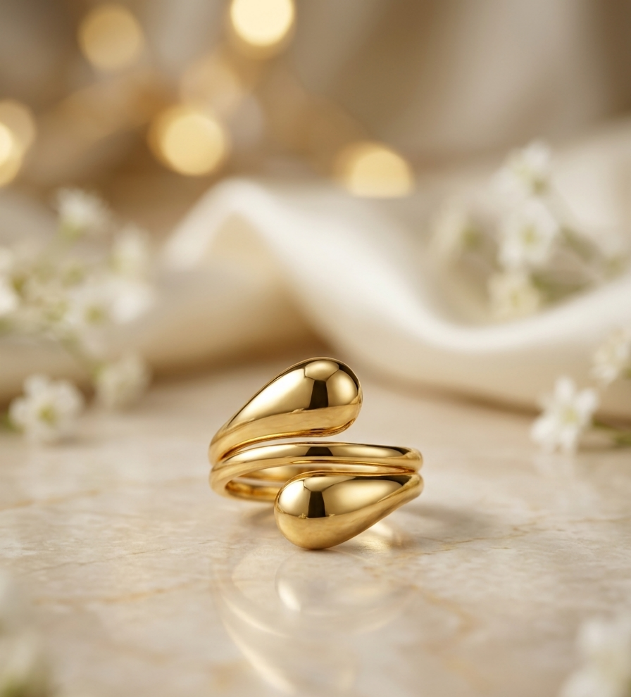 Golden Spiral Ring