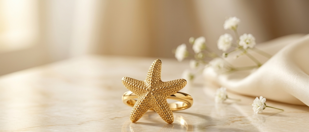 Seastar Gold Ring