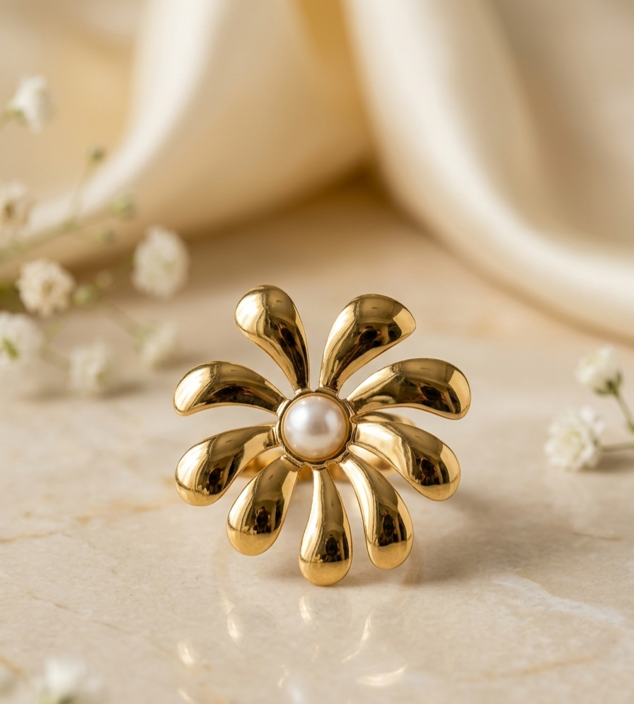 Pearl Blossom Ring