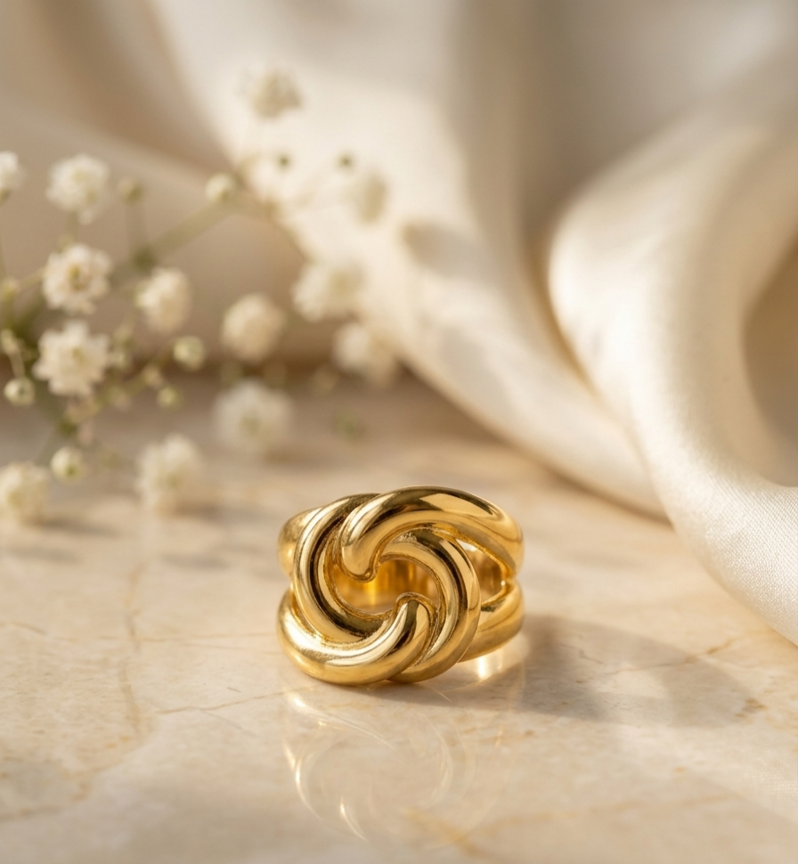 Linked Knot Ring
