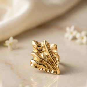 Sculpted Gold Ring